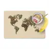 Wereldkaart - Kruiden - Kleurrijk Placemat vinyl groot -zzzproduct_Kitchenyeah-website