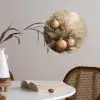 Kerst - Kerstballen - Beige - Goud Wandcirkel behangsticker klein -sfeer3
