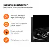 Zwart - Water - Druppel Inductie beschermer vinyl 3mm klein -zzzzzzz-td-ups