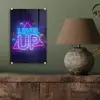 Gaming - Neon - Level Up - Quotes - Gamen plexiglas 5mm klein -sfeer3