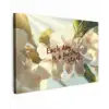 Bloesems - Zonlicht - Quote - Wit Tuinposter op houten frame 2 cm dik klein -3d