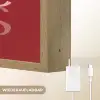 Love - Spiegeling - Rood Light Box met batterij (Wandlamp) middel -USP_websiteoplaadbaarDE