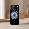 Kompas - Delfts blauw - Zwart Telefoonhoesje iPhone 17 Pro klein -sfeer2
