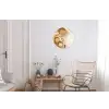 Granen - Hout - Kom - Beige Wandcirkel aluminium klein -woonkamer