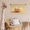 Donut - Romig - Poedersuiker - Beige Wandkleed katoen klein -wsfeer5_kind
