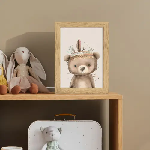 Beer - Boho - Indianentooi - Dieren Light Box met kabel klein -sfeer2_kind