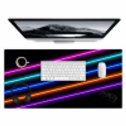 Esthetiek - Retro - Neon Muismat XXL klein -3d