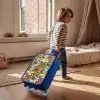 Fantasiedieren die lachen en kleurrijk zijn Kinderkoffer - Blauw klein -sfeer1