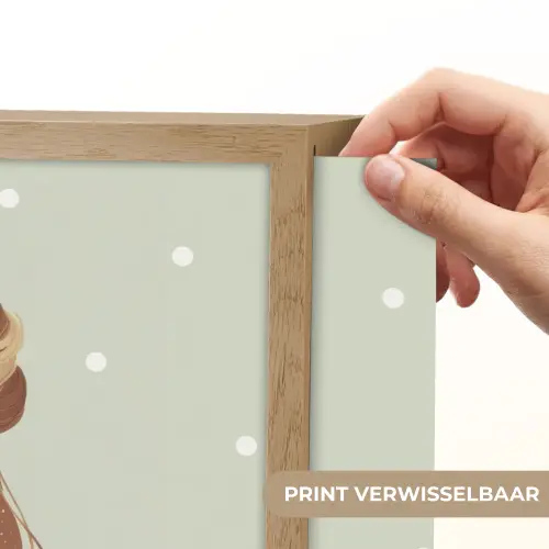 Prinses - Tiara - Groen - Stippen Light Box met batterij (Wandlamp kind) middel -USP_websiteprintNL