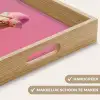 Hoorntje - Schepijs - Roze Dienblad Rechthoek middel -USP_HandgreepNL