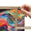 Kunst - Kleurrijk - Vrouw - Art - Abstract - Gezichten Light Box met batterij (Wandlamp) middel -USP_websiteprintNL