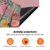 Luiaard - Bloemenprint - Bril - Roze Inductie beschermer vinyl 3mm klein -zzzzzzz-td-onderkant