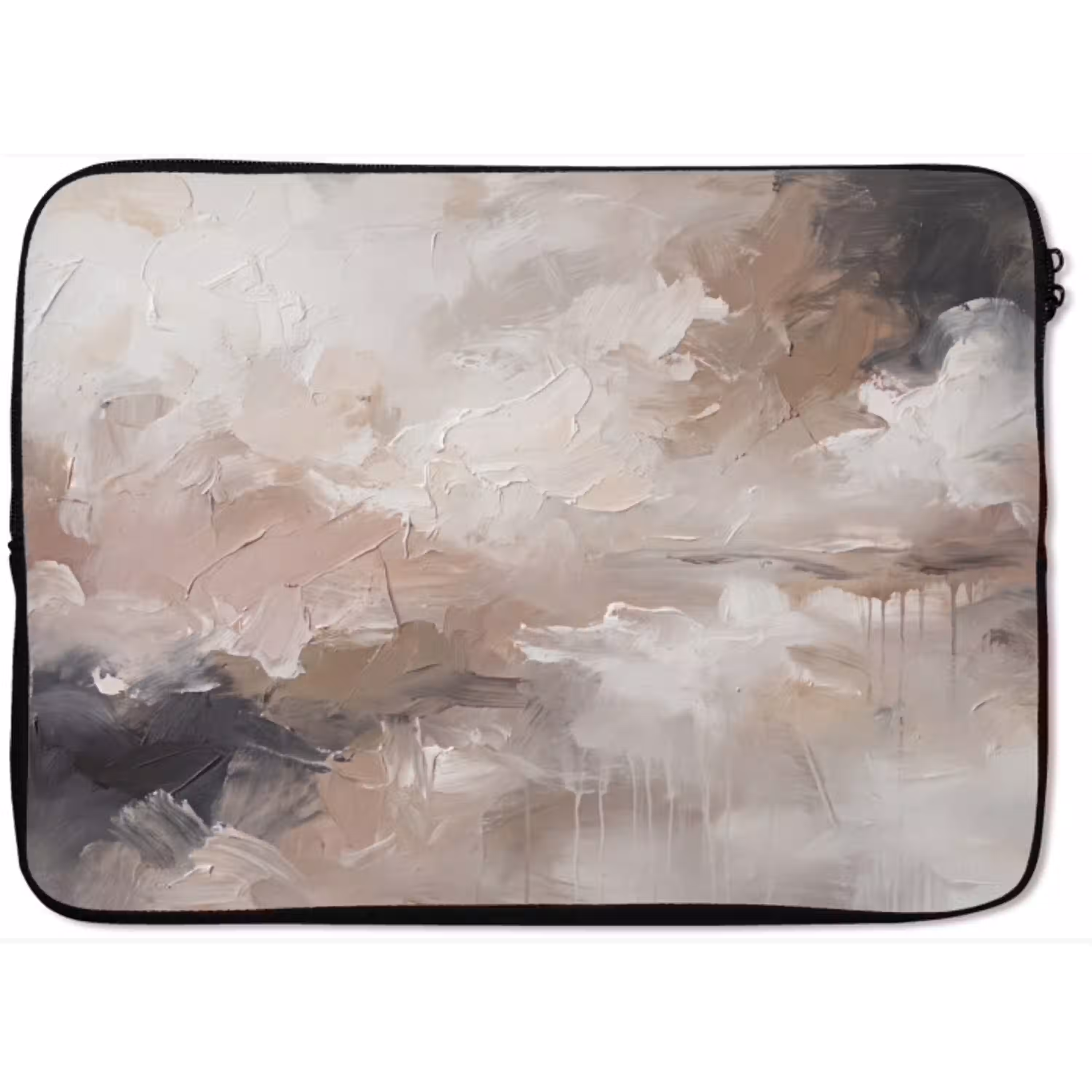Abstract - Textuur - Kunst - Modern - Beige laptophoes neopreen klein -zkaufland3dotto