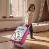 Jungle in Lichte Kleuren Kinderkoffer - Roze klein -sfeer1
