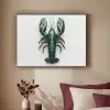 Kreeft - Glossier - Groen - Wit Textielframe zwart klein -sfeer1