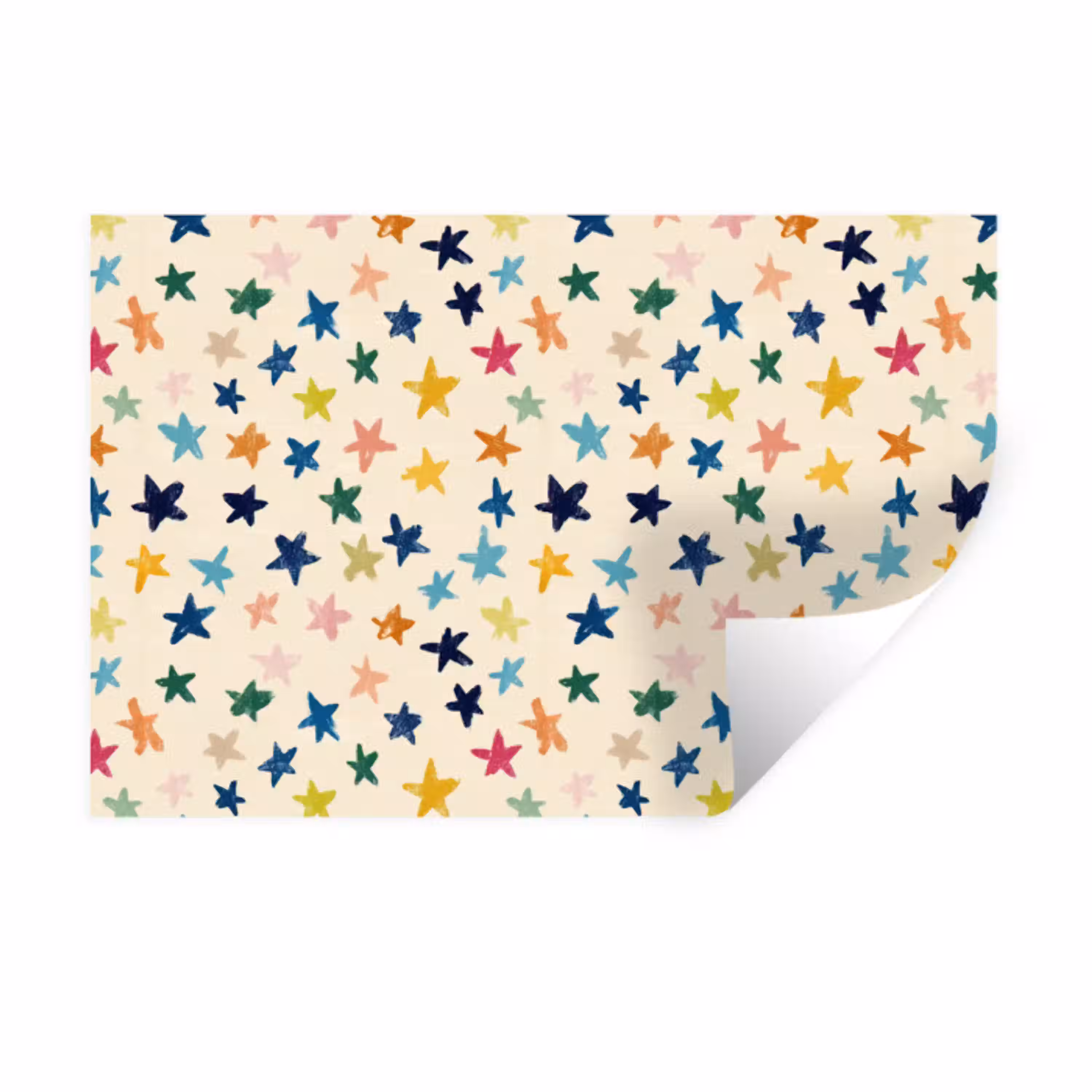 Patroon - Sterren - Kleurrijk Muursticker klein 286 -3d