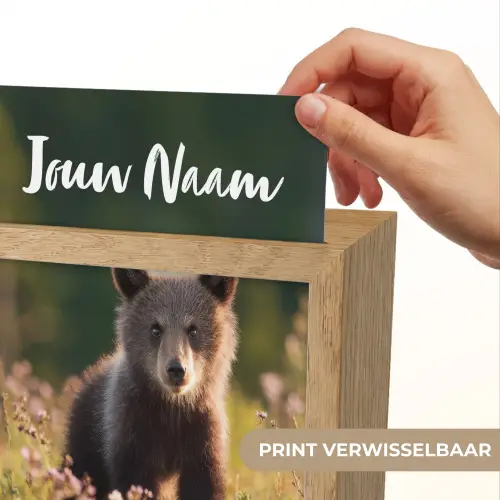 Beer - Bloemenveld - Gras Light Box met kabel (Kinderlampje) klein -USP_websiteprintNL