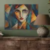Portret - Abstract - Vormen PET vilt klein -sfeer2