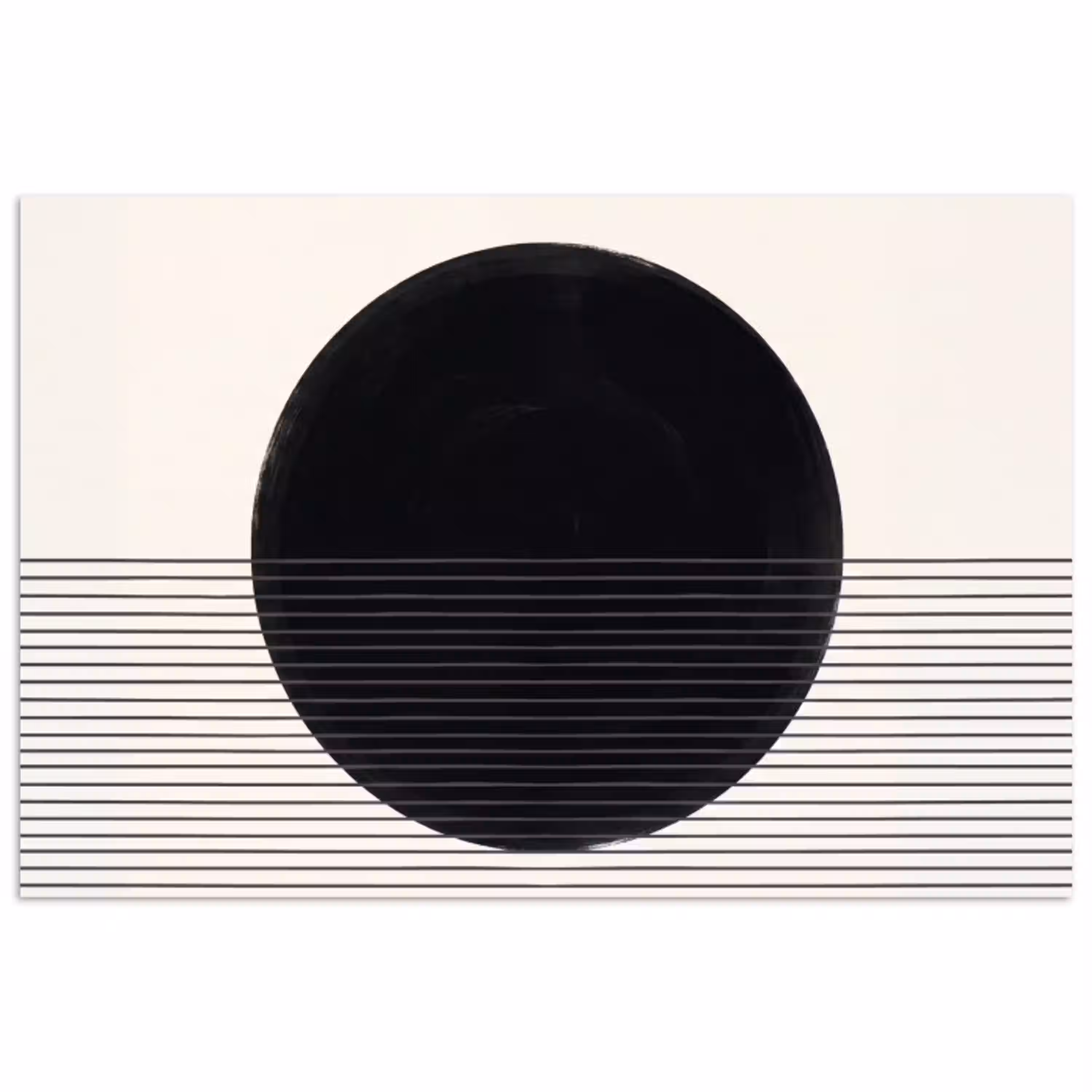 Cirkel - Lijnen - Abstract poster papier klein -3d