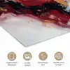 Rood - Abstract - Goud - Modern poster papier klein -closeup_NL