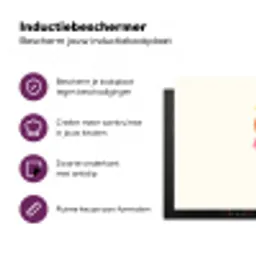 Schepijs - Hoorntje - Illustratie - Minimalistisch Inductie beschermer vinyl 3mm klein -zzzzzzz-cc-usp