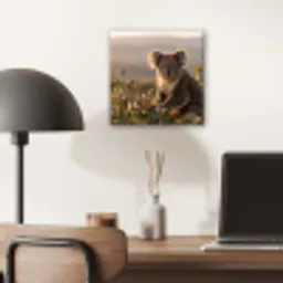 Koala - Bladeren - Ochtendlicht aluminium wit klein -sfeer5