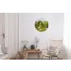 Ezels - Ganzen - Kleurrijk Wandcirkel aluminium klein -woonkamer