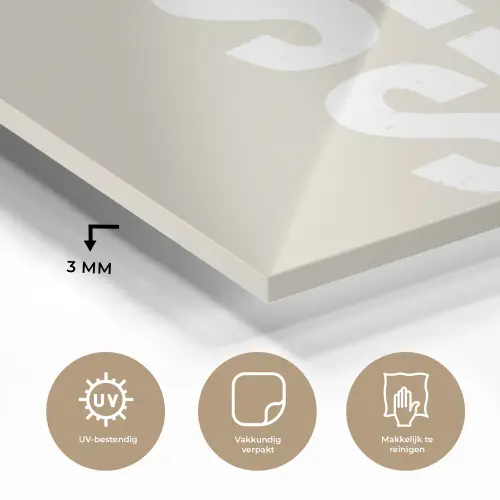 Vintage - Decoratie - Japandi - Wit plexiglas 5mm klein -sfeer2