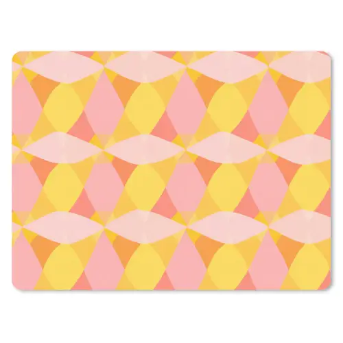 Kleurrijk - Ruitpatroon - Bladvormen muismat rubber klein 262 -3d