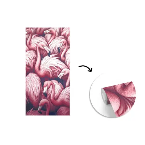 Flamingo - Roze - Dieren fotobehang vinyl groot -3d