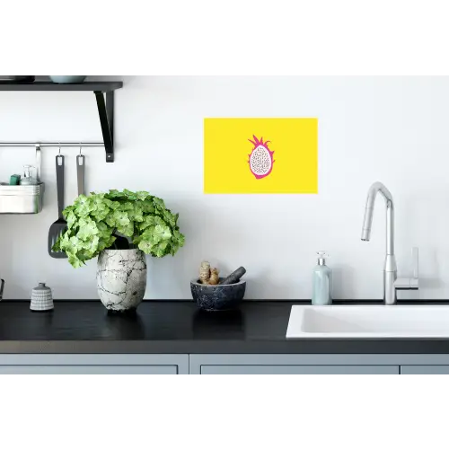 Illustratie - Drakenvrucht - Kleurrijk Muursticker klein -keuken