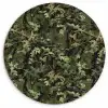 Bladeren - Takken - Camouflage - Groen Wandcirkel plexiglas klein 852 -3d