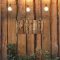Hout - Planken - Bruin tuinposter los doek klein -sfeer1