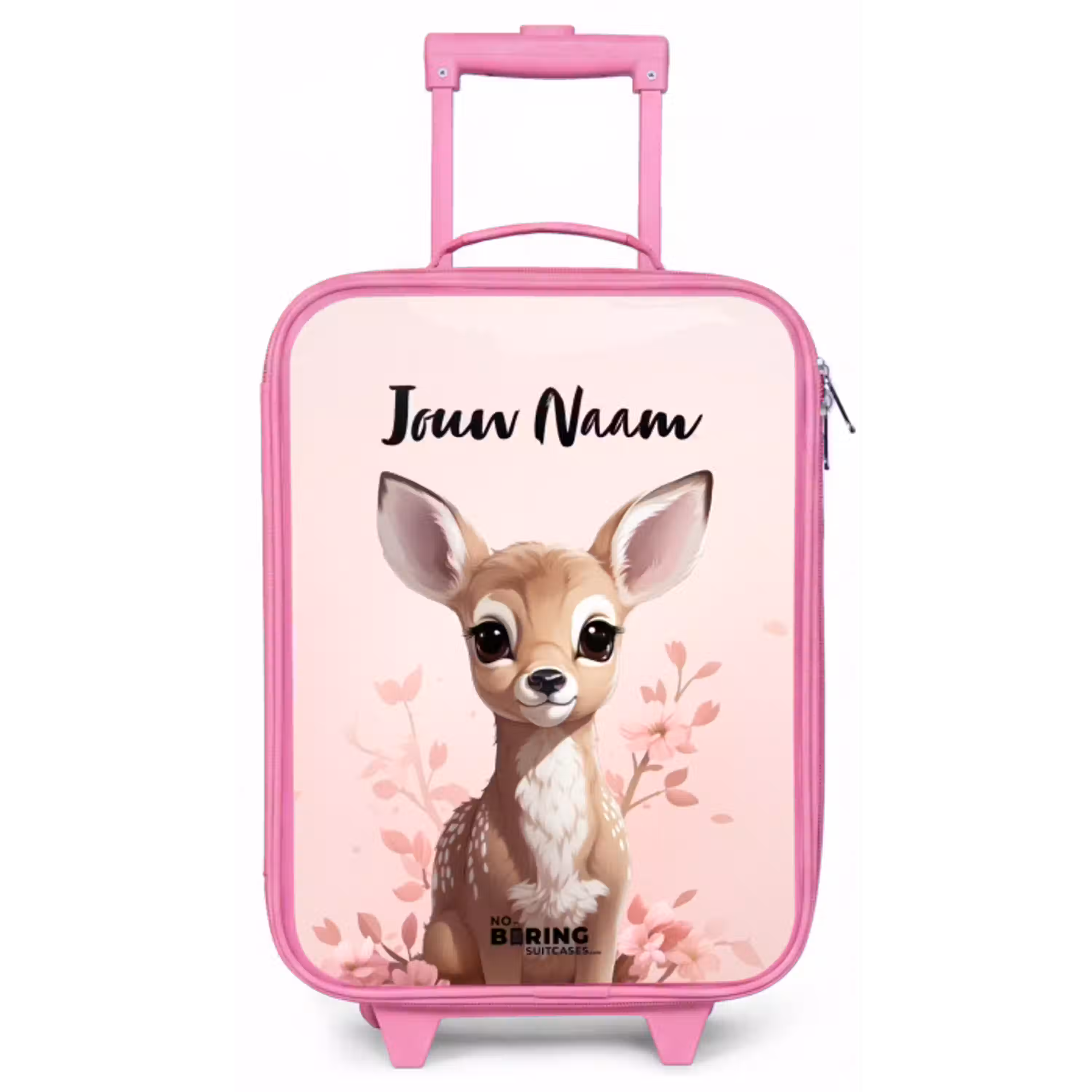 Hedwig hertje Kinderkoffer - Roze klein -zz3dotto
