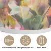 Vlinders - Oranje - Bloemen Akoestische PET Vilt - Rond klein -closeup_NL