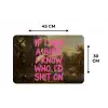Klassiek - Humor - Roze Placemat vinyl groot -specs