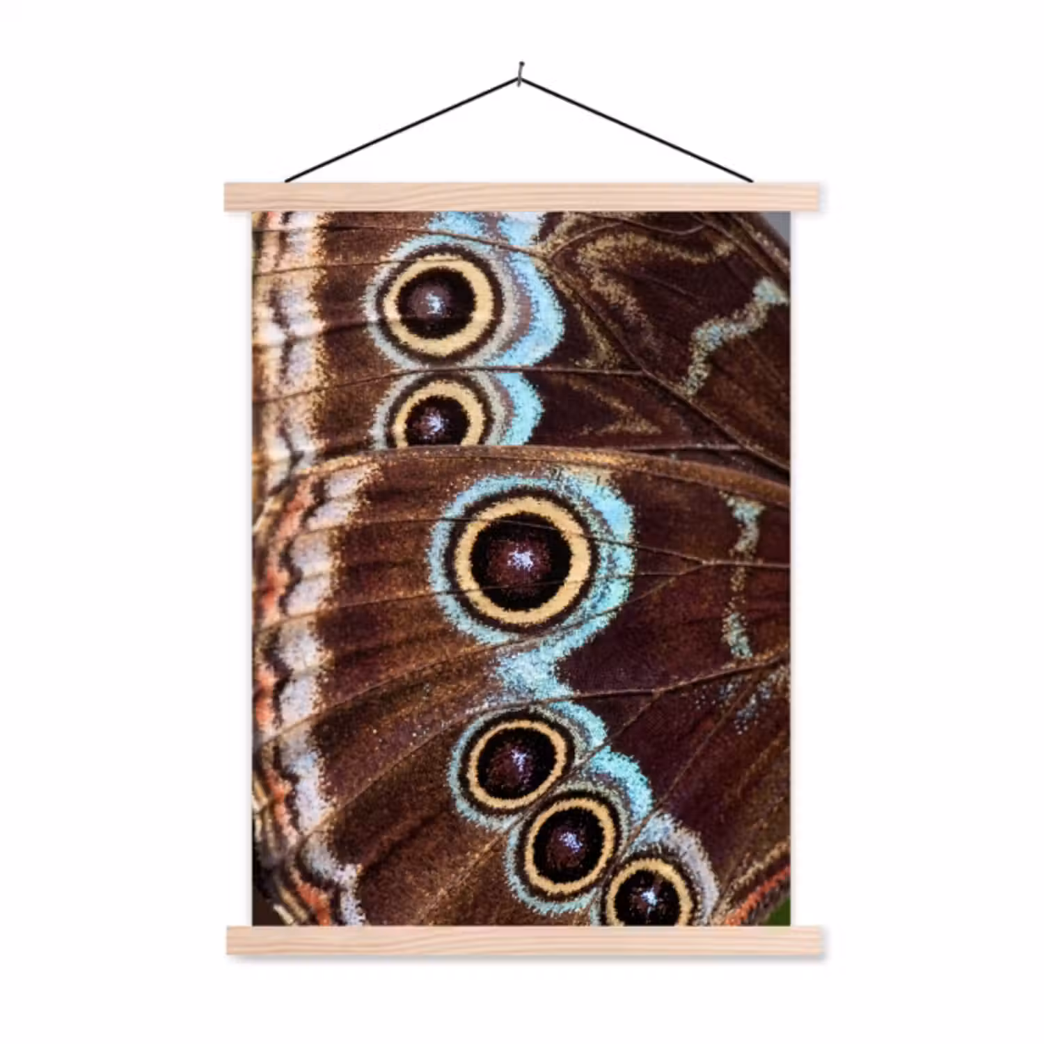 Stoffbild - Flügel - Schmetterling - Blau