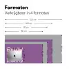 Follow your dreams - Paars - Penseeltextuur Muismat XXL klein -sfeer5