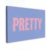 Pretty - Roze - Blauw - Golvend canvas 2cm klein -z3d