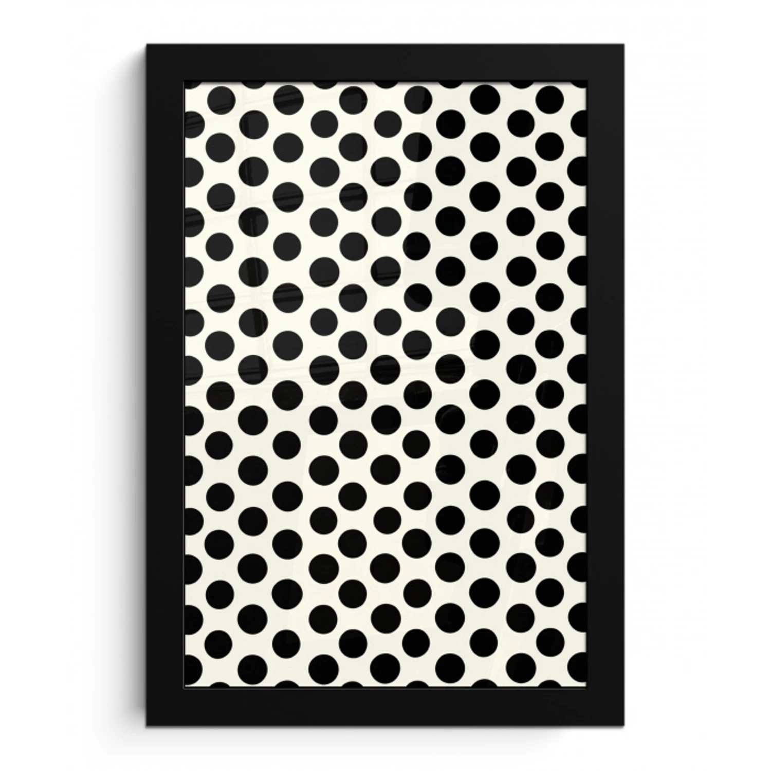 Klassiek - Stippen - Zwart fotolijst zwart zonder passe partout klein 224 -3d