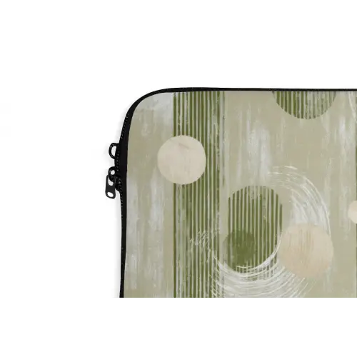 Artistiek - Modern - Groen laptophoes neopreen klein 279 -detail