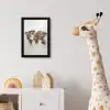 Wereldkaart - Stenen - Wit fotolijst zwart zonder passe partout klein -usfeer4_kinderkamer