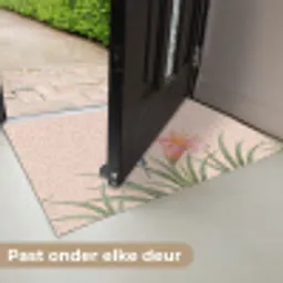 Vogel - Bloem - Natuur - Roze Deurmat klein -USP_NL