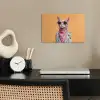 Zonnebril - Kat - Sjaal - Bloemen poster papier klein -sfeer1