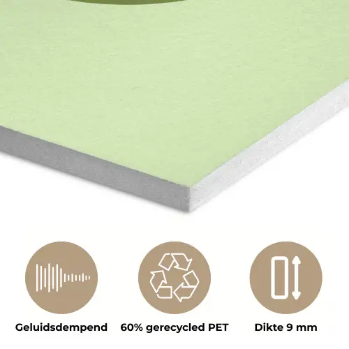 Kikker - Groen - Vriendelijkheid PET vilt klein -closeup_NL