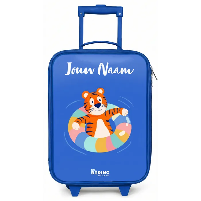 Tijger - Zwemband - Water Kinderkoffer - Blauw klein -zz3dotto