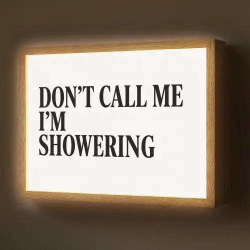 Tekst - Modern - Zwart - Wit Light Box met batterij (Wandlamp) middel -z3d_website
