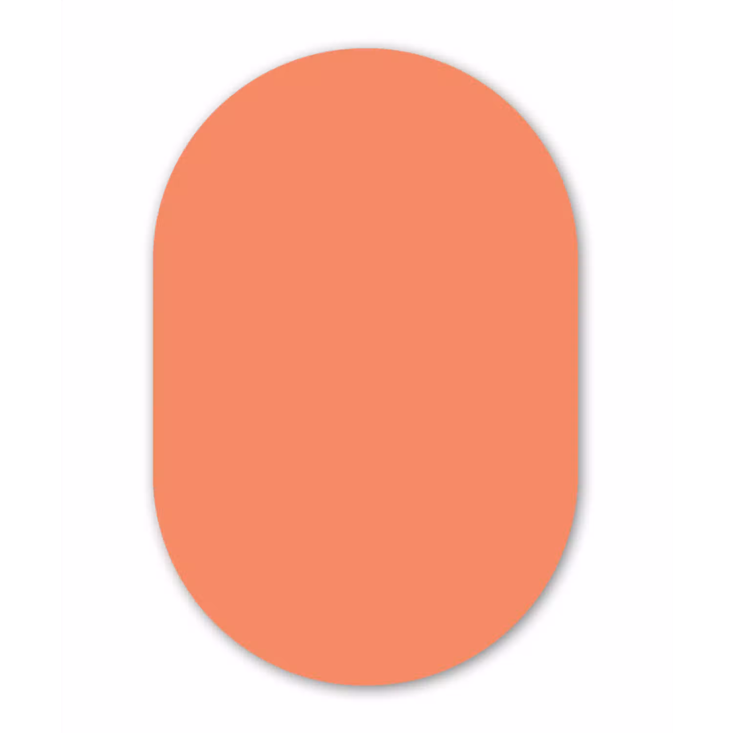 Warm - Clay - Terracotta Wandcirkel Ovaal Aluminium middel 839 -3d