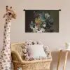 Stilleven met bloemen - Schilderij van Eelke Jelles Eelkema Wandkleed katoen klein -wsfeer5_kind