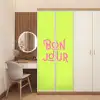 Groen - Roze bonjour - art-deco deurposter klein -sfeer3